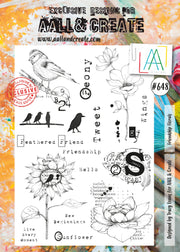 AALL & CREATE STAMP #648 Friendship Florals